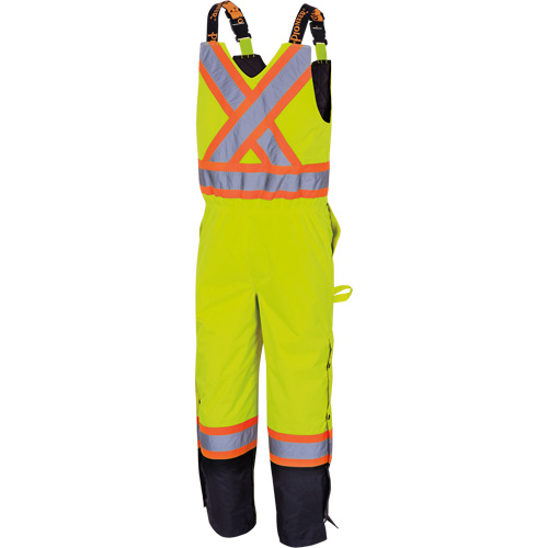 5041BB Waterproof Quilted Bib Pants, Polyester, Large, High Visibility Lime-Yellow Nia-Chem Ltd.