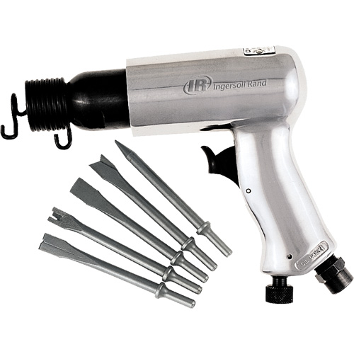 Marteau pneumatique avec jeu de burins, 3 pi³/min, 1/4" NPT, 3500 coups/min, 11/16" x 2-5/8" (17,46 mm x 66,68 mm) Nia-Chem Ltd.