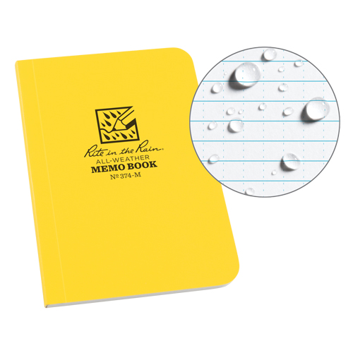 Livre m&eacute;mo, Couverture souple, Jaune, 112 Pages, 3-1/2" , 5"  Nia-Chem Ltd.