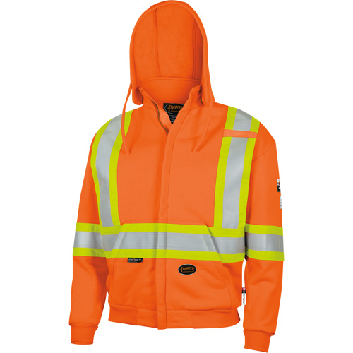 338SF Flame-Resistant Zip Style Hoodie, Men's, X-Large, High Visibility Orange, 22 cal/cm² Nia-Chem Ltd.