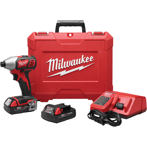 M18 Cordless Hex Impact Driver Kit, 1/4", 1500 in-lbs Max. Torque, 18 V, Lithium-Ion Nia-Chem Ltd.