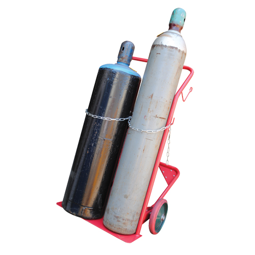 Cylinder Cart, Mold-on Rubber Wheels, 25-1/2"W x 7"L Base, 350 lbs. Nia-Chem Ltd.