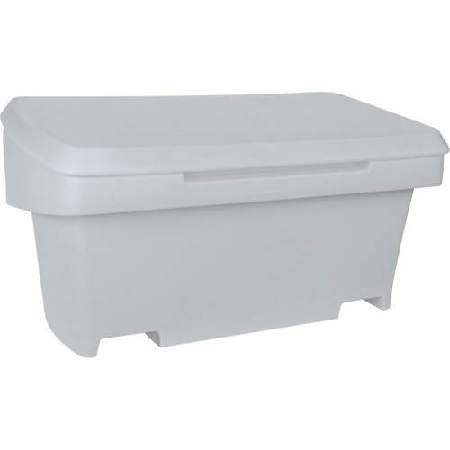 Heavy-Duty Outdoor Salt and Sand Storage Container, 24" x 48" x 24", 10 cu. Ft., Grey Nia-Chem Ltd.