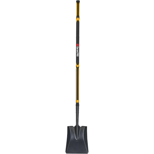 Pro Square Point Shovel, Fibreglass, Tempered Steel Blade, Straight Handle, 48" Long Nia-Chem Ltd.