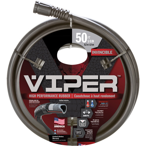 Viper&reg; High Performance Hose, Rubber, 5/8" dia. x 50' Nia-Chem Ltd.