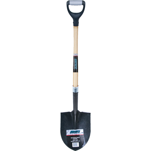 Heavy-Duty Round Point Shovel, Carbon Steel Blade, Hardwood, D-Grip Handle Nia-Chem Ltd.
