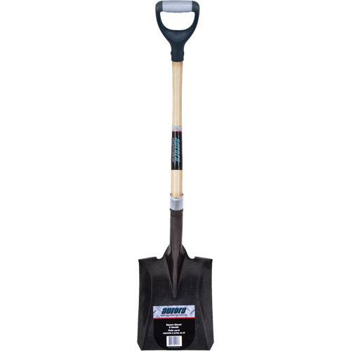 Heavy-Duty Square Shovel, Hardwood, Carbon Steel Blade, D-Grip Handle, 30" Long Nia-Chem Ltd.