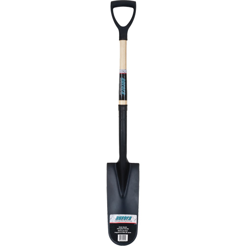Drain Spade Shovel, Tempered Steel, 14" x 6" Blade, 30" L, D-Grip Handle Nia-Chem Ltd.