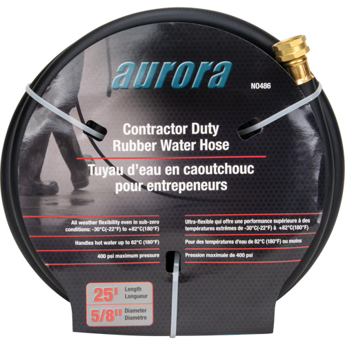 Contractor Duty Rubber Hose, Rubber, 5/8" dia. x 25' Nia-Chem Ltd.