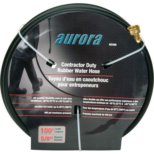 Contractor Duty Rubber Hose, Rubber, 5/8" dia. x 100' Nia-Chem Ltd.