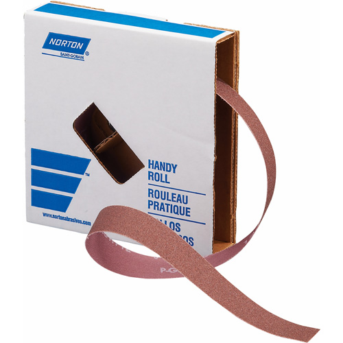 Rouleau de toile abrasive, Oxyde d'aluminium, 1" la x 150' lo, Grain 180 Nia-Chem Ltd.