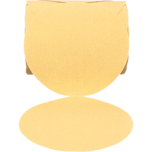 Disque abrasif dor&eacute; en rouleau 216U Stikit, 6" dia., Grain 80, Oxyde d'aluminium Nia-Chem Ltd.