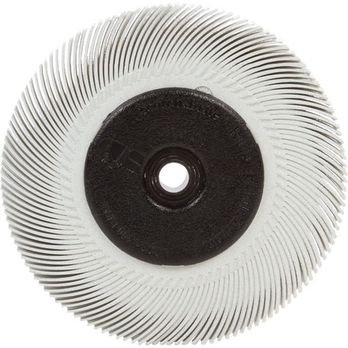 Brosse radiale en soies Scotch-Brite, C&eacute;ramique, Grain 120, 6" dia. Nia-Chem Ltd.