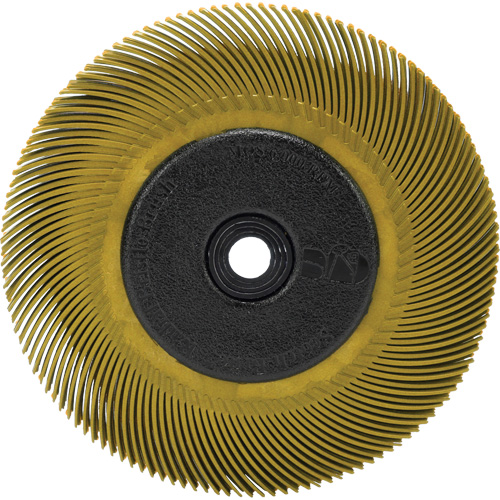 Brosse radiale en soies Scotch-Brite, C&eacute;ramique, Grain 80, 6" dia. Nia-Chem Ltd.