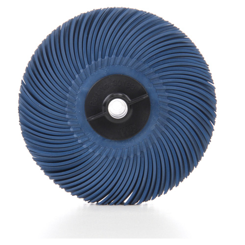 Meule en soie radiale Scotch-Brite, Oxyde d'aluminium, Grain 400, 3" dia. Nia-Chem Ltd.