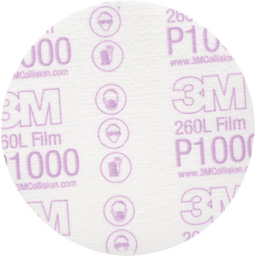 Hookit Finishing Film Disc, 5" Dia., P1000 Grit, Aluminum Oxide Nia-Chem Ltd.