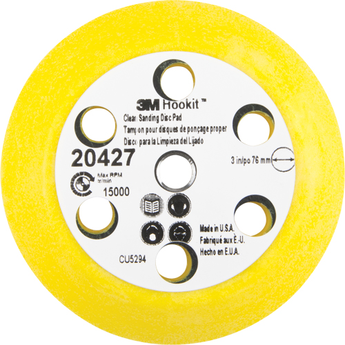Ensemble pour disque de ponçage net Hookit, dia 3" Nia-Chem Ltd.