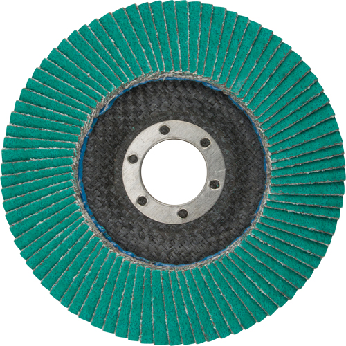 Flap Wheels - 577F Flap Discs, 4-1/2" x 7/8", Type 29, 60 Grit, Zirconium Nia-Chem Ltd.