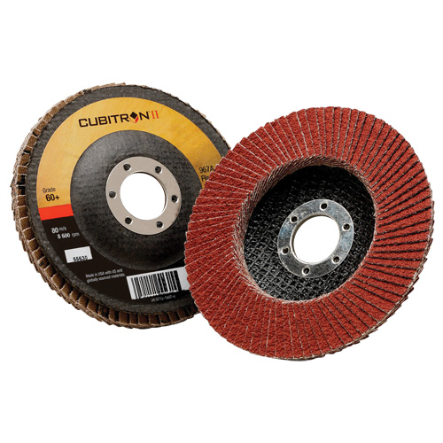 Disque &agrave; lamelles 967A T29 Cubitron II, 5" x 7/8", Type 29, Grain 40+, C&eacute;ramique Nia-Chem Ltd.