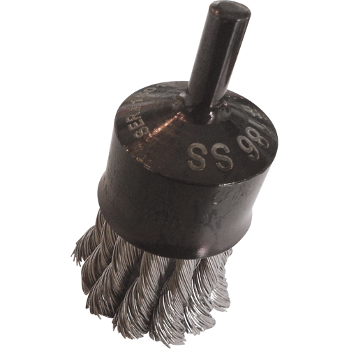 Knotted Wire End Brushes, 1" Dia., 0.014" Wire Dia., 1/4" Shank Nia-Chem Ltd.