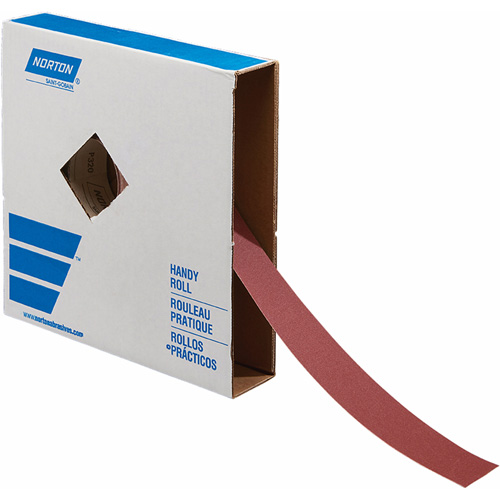 Rouleaux abrasifs pratiques R243, Oxyde d'aluminium, 1-1/2" la x 150' lo, Grain P180 Nia-Chem Ltd.
