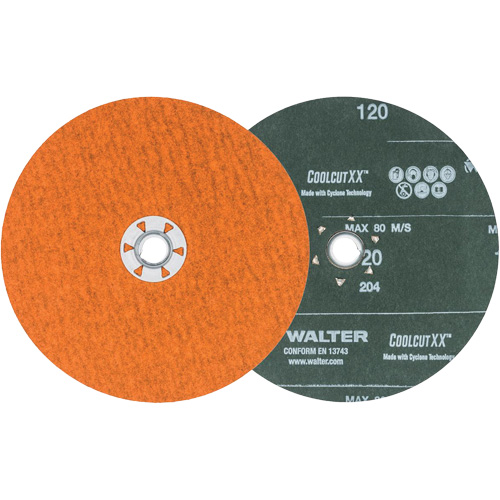 Coolcut XX Sanding Disc, 7" Dia., 120 Grit, Ceramic Nia-Chem Ltd.