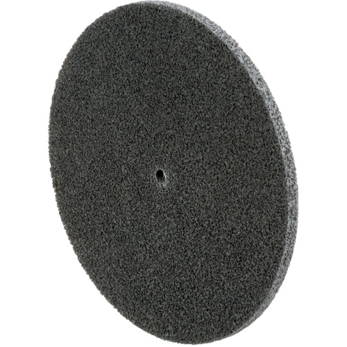 Meule unitaris&eacute;e EXL Scotch-Brite, 6" x 1/4", Arbre de 1/4", Grain de Fin, Carbure de silicium Nia-Chem Ltd.
