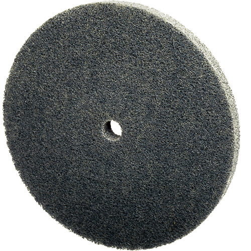 Meule unitaris&eacute;e EXL Scotch-Brite, 3" x 1/4", Arbre de 1/4", Grain de Fin, Carbure de silicium Nia-Chem Ltd.