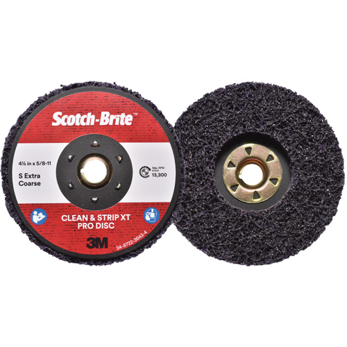 Scotch-Brite Clean & Strip XT Pro Disc, 4-1/2" Dia., Extra Coarse Grit, Silicon Carbide Nia-Chem Ltd.