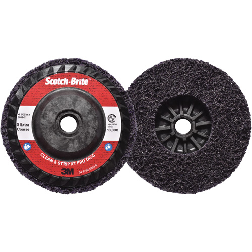 Scotch-Brite Clean & Strip XT Pro Disc, 4-1/2" Dia., Extra Coarse Grit, Silicon Carbide Nia-Chem Ltd.