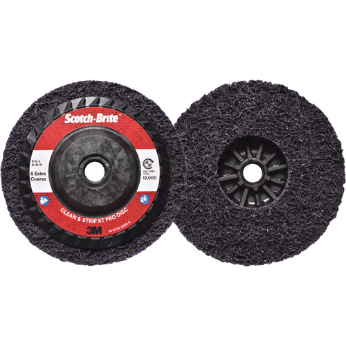 Scotch-Brite Clean & Strip XT Pro Disc, 5" Dia., Extra Coarse Grit, Silicon Carbide Nia-Chem Ltd.