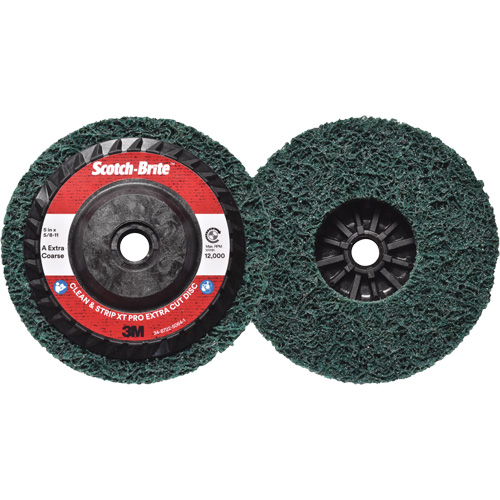 Scotch-Brite Clean & Strip XT Pro Extra Cut Disc, 5" Dia., Extra Coarse Grit, Aluminum Oxide Nia-Chem Ltd.