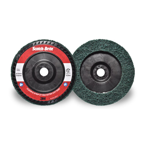 Scotch-Brite Clean & Strip XT Pro Extra Cut Disc, 7" Dia., Extra Coarse Grit, Aluminum Oxide Nia-Chem Ltd.