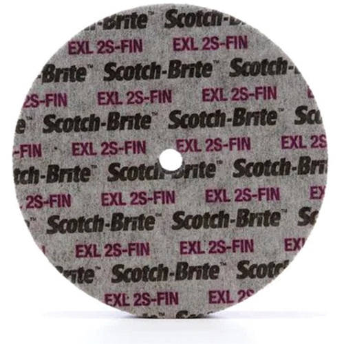 Meule unitaris&eacute;e EXL Scotch-Brite, 6" x 1/4", Arbre de 1/4", Grain de Fin, Carbure de silicium Nia-Chem Ltd.