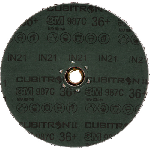 Cubitron II 987C Fibre Disc, Ceramic, 36+, 4-1/2" Dia Nia-Chem Ltd.