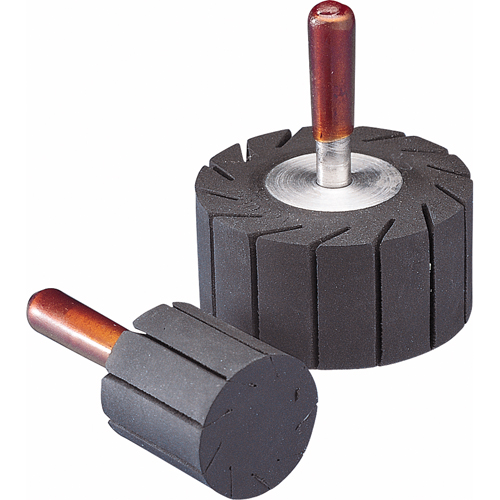 ACCESSOIRES POUR BANDES SPIRALES-MEULES &agrave; EXTENSION DIAM&eacute;TRALE FENDUE EN CAOUTCHOUC Nia-Chem Ltd.