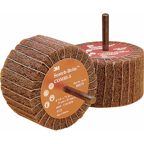 Meules combin&eacute;es, 3" dia. x 1-3/4" la, Arbre 1/4", Oxyde d'aluminium Nia-Chem Ltd.