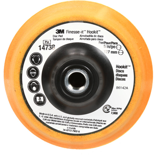 Finesse-it Hookit Disc Pad, 5" Dia. Nia-Chem Ltd.