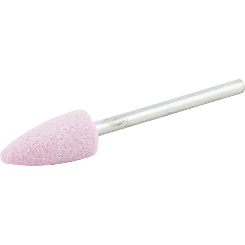 Vitrified Bond Mounted Point, B52, Aluminum Oxide, 3/8" Dia., 3/4" L, 80 Grit Nia-Chem Ltd.