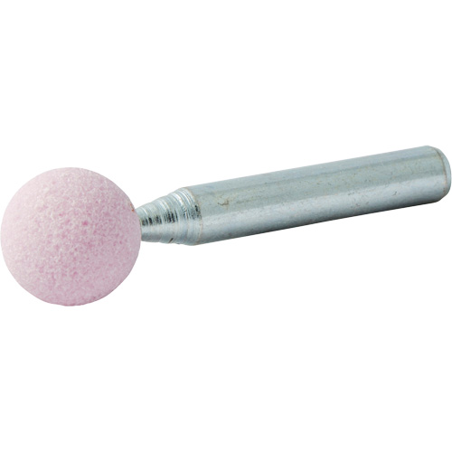 Vitrified Bond Mounted Point, B121, Aluminum Oxide, 1/2" Dia., 1/2" L, 80 Grit Nia-Chem Ltd.