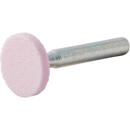 Vitrified Bond Mounted Point, W200, Aluminum Oxide, 3/4" Dia., 1/8" L, 80 Grit Nia-Chem Ltd.