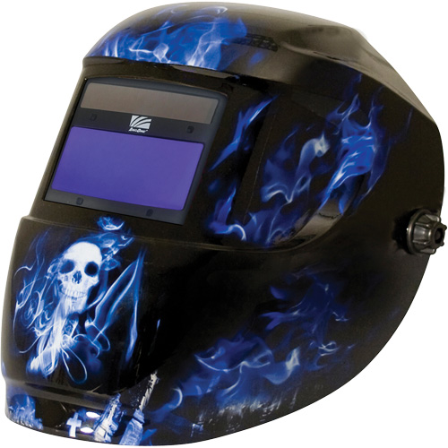 Masque de soudage Carrera ArcOne, 3" lo x 4" la Champ de vision, Teinte 9 - 13, Bleu Nia-Chem Ltd.
