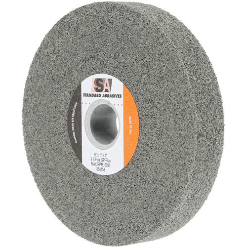 Meule &agrave; usage g&eacute;n&eacute;ral Standard Abrasives, 6" x 1", Arbre de 1", Carbure de silicium Nia-Chem Ltd.