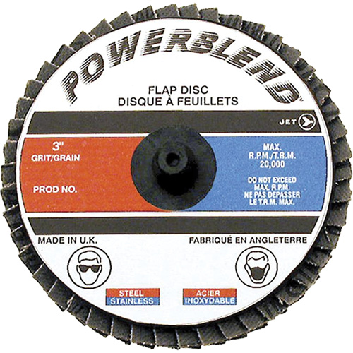 Disque &agrave; lamelles &agrave; rouler Powerblend, 2" x Grain Z60 Nia-Chem Ltd.