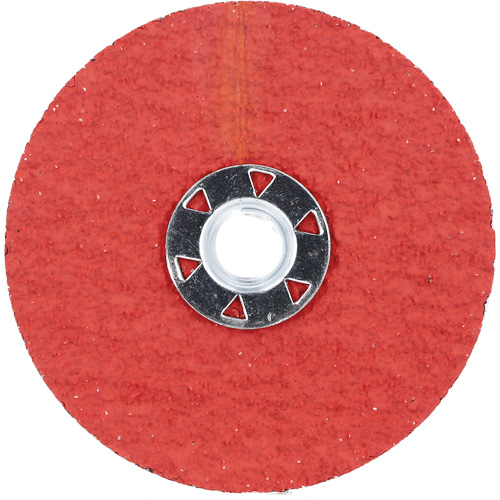 Disque de verrouillage en fibres avec fixation Speed-Change, 4-1/2" dia., Grain 24, C&eacute;ramique d'alumine Nia-Chem Ltd.