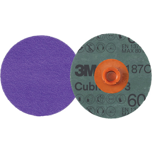 Disque en fibre Roloc Cubitron 3, 4" dia., Grain 60+, C&eacute;ramique Nia-Chem Ltd.