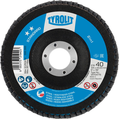 Disque &agrave; lamelles 2-en-1, 5" x Type 27A, Grain 60 Nia-Chem Ltd.