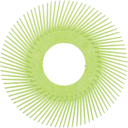 Brosse radiale en soies de pr&eacute;cision type A PN-RB sans adaptateur Scotch-Brite, C&eacute;ramique, Grain 50+, 6" dia. Nia-Chem Ltd.