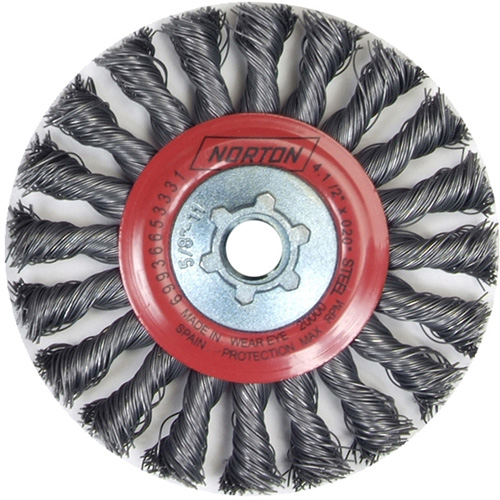 Roue compl&egrave;te de c&acirc;ble de torsion, Dia. 4", Fils 0,02", Arbre 5/8"-11, Acier Nia-Chem Ltd.