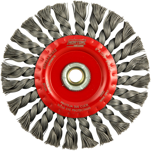Roue compl&egrave;te de c&acirc;ble de torsion, Dia. 6", Fils 0,023", Arbre 5/8"-11, Acier Nia-Chem Ltd.